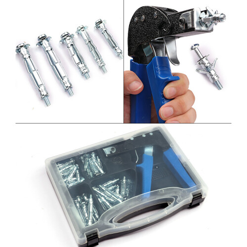 72PCS Wall Anchor Kit with Hand Riveter, Heavy Duty, 4 Sizes 1