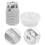 Light Bulb Sockets E14 Full Thread Light Socket White 1Set 5