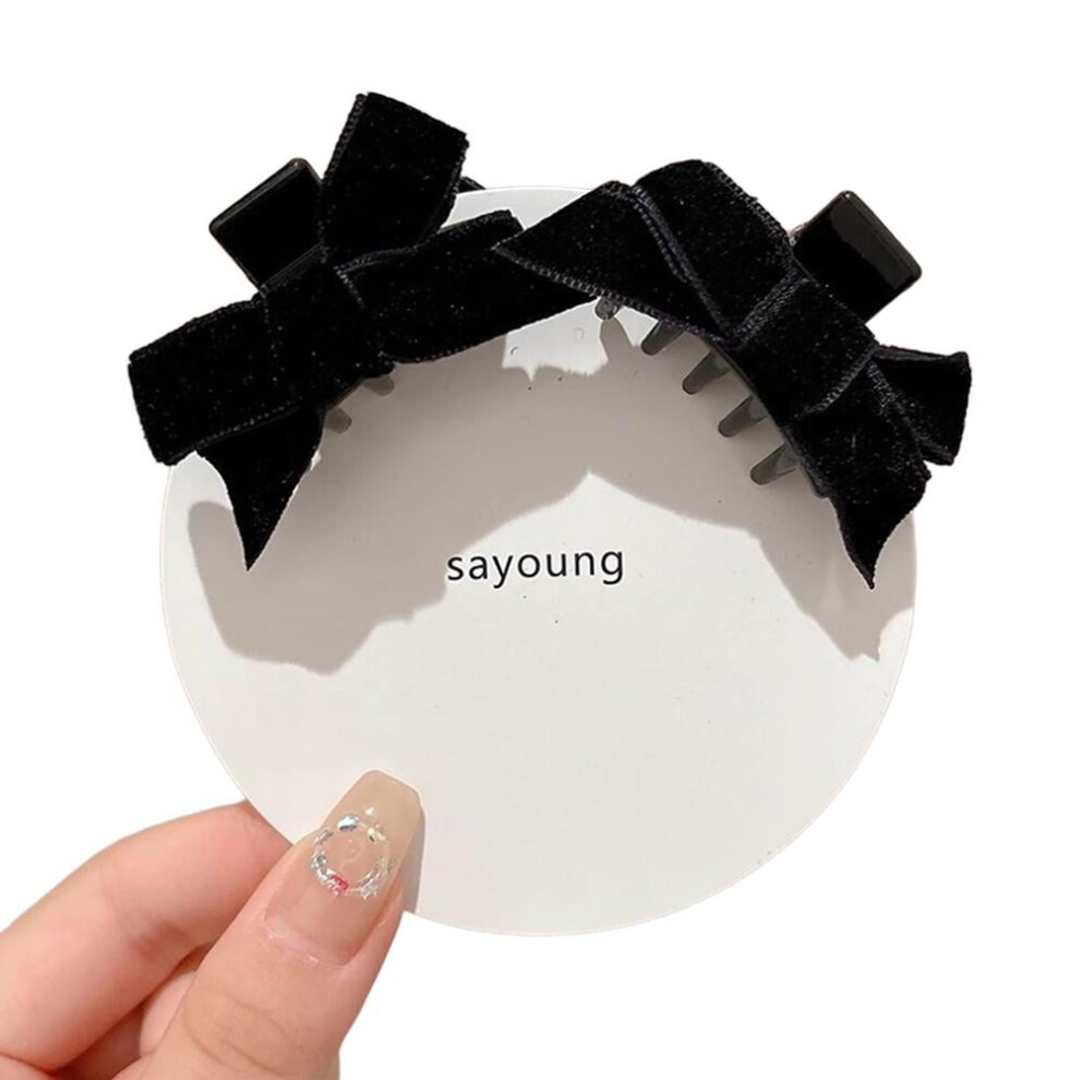 Fabric Bow Hair Comb Clip for Women 1 Piece