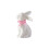 Ceramic Easter Bunny Figurines with Gingham Bows Set of 4 5