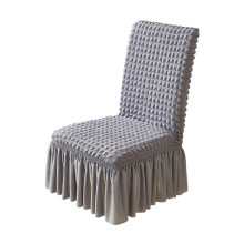 Housses de chaises de salle Ă manger extensibles avec jupe, amovibles et lavables, compatibles avec des chaises de 55 Ă 42 cm x 50 Ă 38 cm, pour