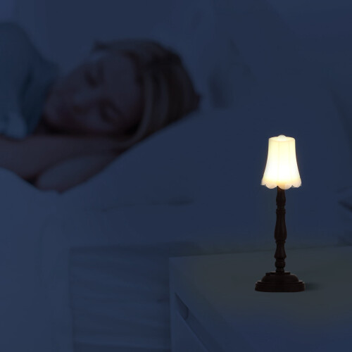 Φωτιστικό δαπέδου Dollhouse σε χρώμα καφέ, πλαστικό με προεγκατεστημένη μπαταρία 2