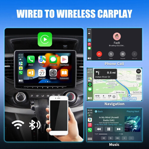 Trådløs Auto2-i-1USB-adapter til CarPlay og Android 1