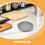 2pcs Silicone Suction Plate for Elderly Non Skid Dinnerware Deep Gray Home Use 5