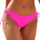 Women's Low-Rise Tie-Side Bikini Swimwear Solid Color 1