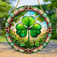 St Patrick's Day Door Hanger Clover Print Home Decoration