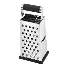 Stainless Steel 4-Sided Box Grater with Handle,Kitchen Vegetable Shredder for Cheese Carrots Cucumbers