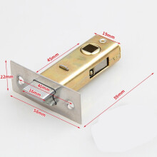 Ana Tubular Latch 30/35/40/45mm Zinc Alloy Flat Mortice Door Tubular Latch Internal Bolt Facility Hardware Locks Home Decor