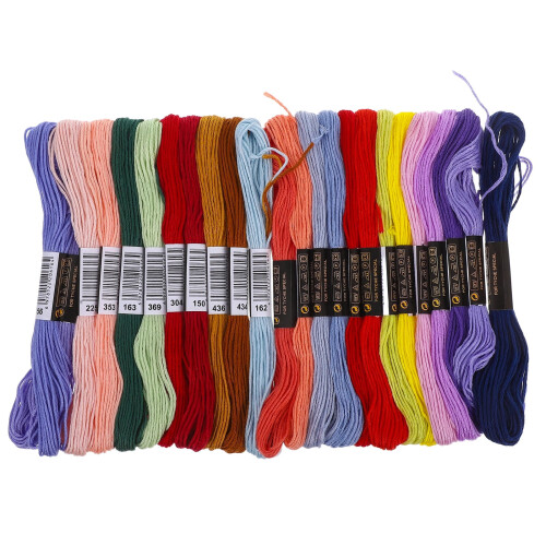 FRCOLOR Embroidery Floss Set 24pcs