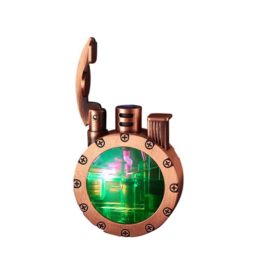 Αναπτήρας vintage Trench, αναπτήρας Steampunk, αναπτήρας κηροζίνης από χαλκό, δροσερός