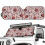 Foldable Ladybug Leopard Print Sun Shade for Jeep Wrangler 2