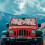 Foldable Ladybug Leopard Print Sun Shade for Jeep Wrangler 3