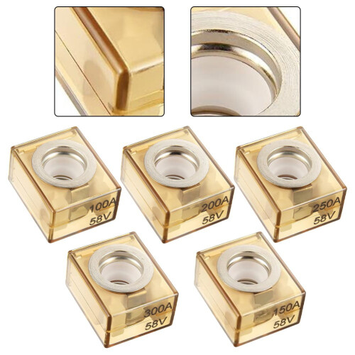 2 πακέτα 100A/150A/200A/350A/300A Ασφάλεια μπαταριών θαλάσσης Ip66 Αδιάβροχες ασφάλειες 1