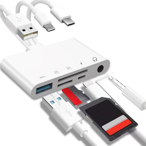 Multifunctional Card Reader Plug And Play Supports SD Card High Speed Reading 2TB