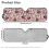 Foldable Ladybug Leopard Print Sun Shade for Jeep Wrangler 7