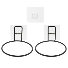 Wall Mounted Dog Bowl Holders Pet Feeding Bowl Rack Plastic 2Pcs