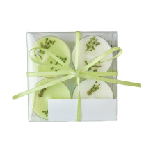 Beeswax soy tealight candles osmanthus scent with dried