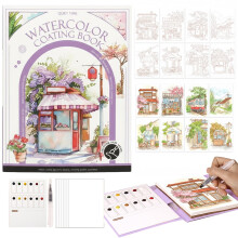 2026 New Creative Stress Relief Watercolor Kit w/ Portable 3-Fold Pad – Compatible with Beginners & Enthusiasts