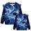 Blaues Lightning Shark Sweatshirt für Mädchen, Größe 5-6 5