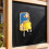 Yellow Crane Tower Magnetic Fridge Magnet Blue 3D 6