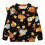 Hanorac cu volane pentru fete, model Maple Leaf Pumpkin Fall 5