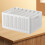 Foldable White Clothing Storage Box 7 Grids with Adjustable Dividers 15