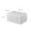 Foldable White Pants Storage Box with Adjustable Dividers, 5 Grids 2
