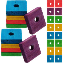 Parrot wooden chip toys 100 pcs mixed colors