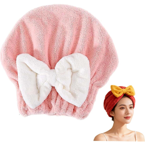 Microvezel haarhanddoek, sneldrogende, zachte strik