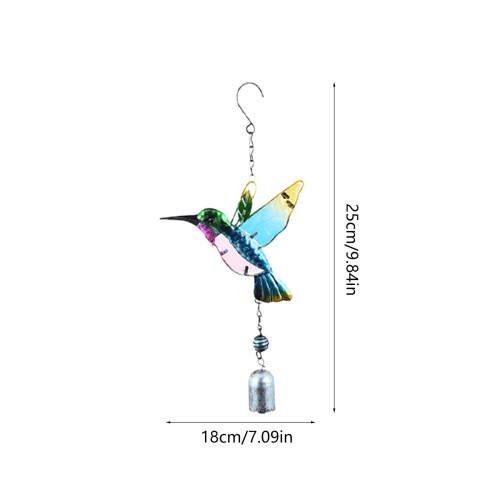 Eisvogel-Metall-Windspiel für Garten oder Balkon (Modell B) 1