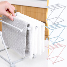 Oefntac Folding Kitchen Towel Rack – Vertical Multi-Bar Desktop Dryer, Space-Saving Countertop Organizer for Plates & Rags