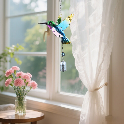 Eisvogel-Metall-Windspiel für Garten oder Balkon (Modell B) 2