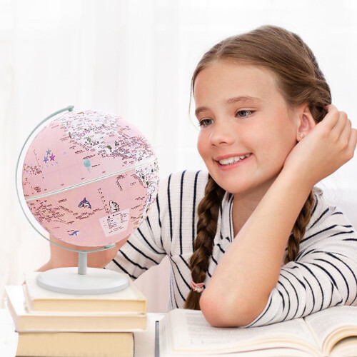 360 Rotating AR Light Earth, High Definition Globe with Interactive Features, Educational and Decorative Rotating Earth Model 1