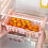 2PCS Refrigerator Organizers and Storage - Pull-Out Storage Bin for Eggs, Fruits & Vegetables 4
