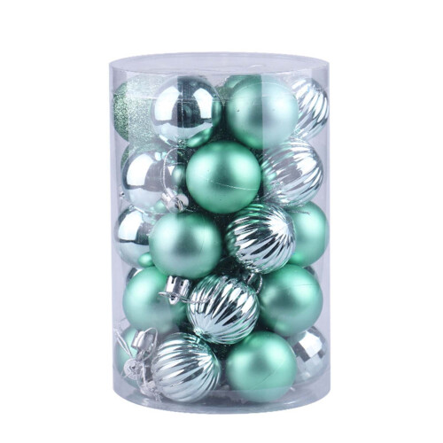 Light Green Christmas Tree Ornament Balls 34 pcs