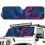 Lightning Wolf Windshield Sun Shade Compatible with Jeep Wrangler JL/JK – UV-Blocking, Reflective, Cooling 2