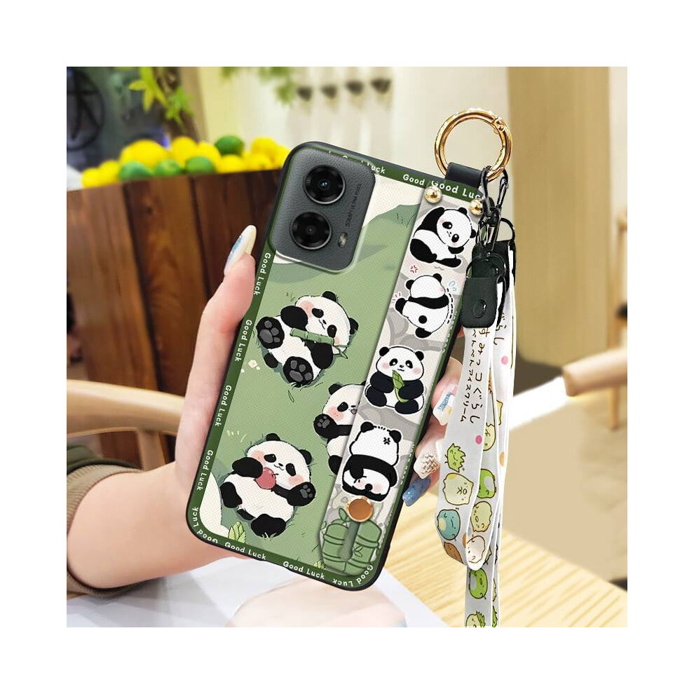 Moto G 5G 2024 Phone Case – Panda Design, Wrist Strap, Anti-Knock, Shockproof, Dust/Water Resistant 9065194410913