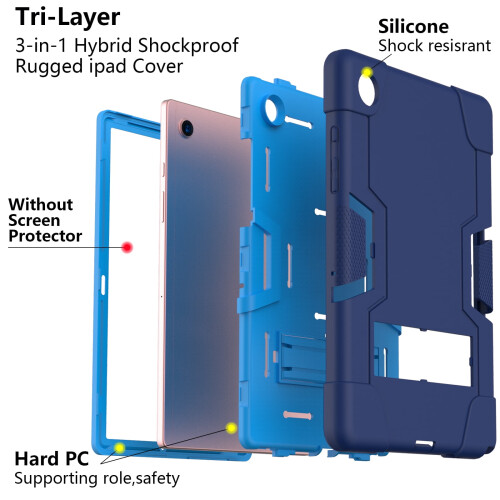 Custodia resistente a 3 strati per Samsung Galaxy Tab A8 10.5 2