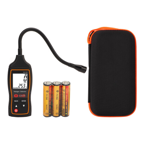 Halogen Gas Detector 0-1000PPM ABS LCD 3xAAA 1