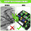 Multipurpose Tools Organizer Box with 34 Compartments Hardware Storage Container for Nuts Small Parts Screw Fasteners 3
