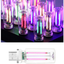 Lampa Carranna Seanré USB, Solas Comhthimpeallach LED Rialaithe Tadhaill, Solas Oíche Inaistrithe do Sheomra Leapa/Campála/Maisiúcháin Saoire