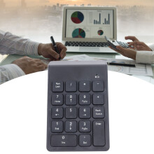 BT5.0 Wireless Number Pad 18 Keys Black 14x2x9cm