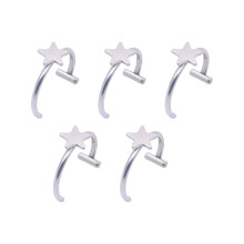 Imitation Lip Rings Without Piercing Clip On Lip Jewelry Comfortable Stainless Steel for Nightclub Party Supplies