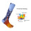 Aiwei 5000mAh Heated Socks 28x23x10cm Red/Blue 3