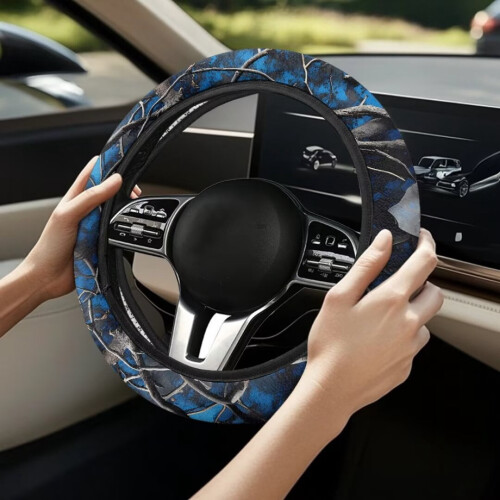 Camo Steering Wheel Cover 15 inch Elastic Soft 2
