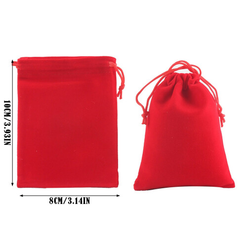 High Grade Velvet Drawstring Storage Bag – Jewelry Phone Computer Packaging Pouch – Gift Bag With Secure Closure 2