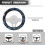 Camo Steering Wheel Cover 15 inch Elastic Soft 6