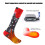 5000mAh Heated Socks 6-10.5US Red/Blue APP-Control 5