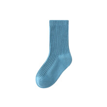 Toddler Socks Unisex Baby Crew Socks for Infant Boys Girls Stretchy Cotton Socks for Kids Gift Blue M
