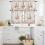 Easter Rabbit Kitchen Curtains and Valances Set Grey Plaid 3